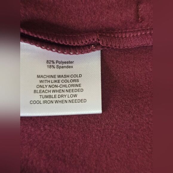 Strwtch The Rules Burgundy Zip-Up Fleece Lined Hoodie NWT - Picture 8 of 9
